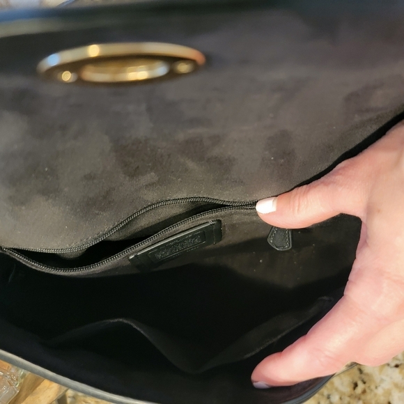 Coach Marlie Leather Sachel/Crossbody With Border Quilting And Snakeskin Handle - Picture 16 of 16